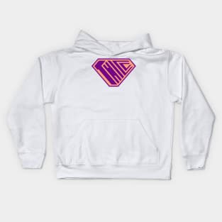 Thicc SuperEmpowered (Purple & Peach) Kids Hoodie